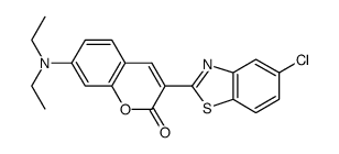 3-(50-chloro-2'-benzothiazolyl)-7-(diethylamino)-2H-1-benzopyran-2-one Structure