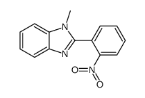1-methyl-2-(2-nitrophenyl)benzimidazole Structure