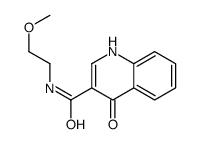 3-Quinolinecarboxamide,4-hydroxy-N-(2-methoxyethyl)-(9CI)结构式