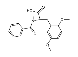 2,5-dimethoxy-N-benzoyl-DL-phenylalanine结构式
