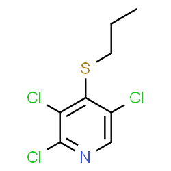 2,3,5-trichloro-4-(propylthio)pyridine structure