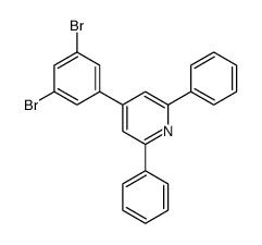 4-(3,5-dibromophenyl)-2,6-diphenylpyridine Structure