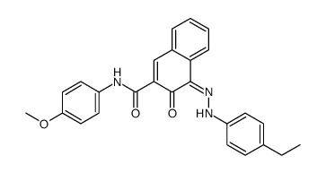 4-[(4-ethylphenyl)azo]-3-hydroxy-N-(4-methoxyphenyl)naphthalene-2-carboxamide Structure