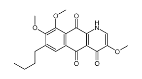 7-butyl-3,8,9-trimethoxy-1H-benzo[g]quinoline-4,5,10-trione Structure
