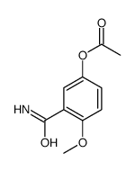 (3-carbamoyl-4-methoxyphenyl) acetate结构式