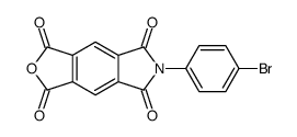 6-(4-bromophenyl)furo[3,4-f]isoindole-1,3,5,7-tetrone结构式