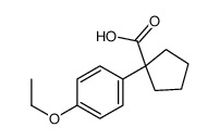 1-(4-ethoxyphenyl)cyclopentane-1-carboxylic acid structure