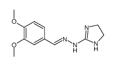 N-(4,5-Dihydro-1H-imidazol-2-yl)-N'-[1-(3,4-dimethoxy-phenyl)-meth-(Z)-ylidene]-hydrazine结构式