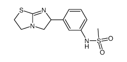 N-[3-(2,3,5,6-tetrahydro-imidazo[2,1-b]thiazol-6-yl)-phenyl]-methanesulfonamide Structure