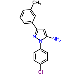 1-(4-CHLOROPHENYL)-3-M-TOLYL-1H-PYRAZOL-5-AMINE Structure