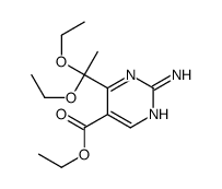 ethyl 2-amino-4-(1,1-diethoxyethyl)pyrimidine-5-carboxylate结构式