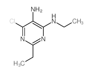 4,5-Pyrimidinediamine,6-chloro-N4,2-diethyl- structure