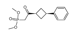[2-Oxo-2-(3-phenyl-cyclobutyl)-ethyl]-phosphonic acid dimethyl ester Structure