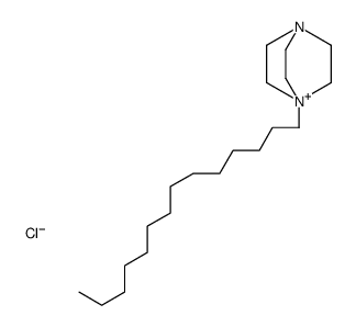 4-tetradecyl-1-aza-4-azoniabicyclo[2.2.2]octane,chloride Structure