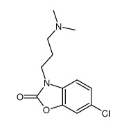 6-chloro-3-[3-(dimethylamino)propyl]-1,3-benzoxazol-2-one结构式