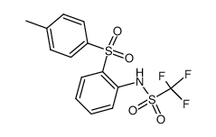 C,C,C-Trifluoro-N-[2-(toluene-4-sulfonyl)-phenyl]-methanesulfonamide结构式