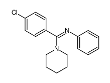 1-(4-chlorophenyl)-N-phenyl-1-piperidin-1-ylmethanimine结构式