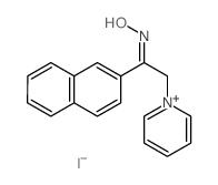 Pyridinium,1-[2-(hydroxyimino)-2-(2-naphthalenyl)ethyl]-, iodide (1:1) structure