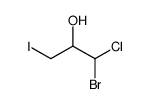 1-bromo-1-chloro-3-iodopropan-2-ol Structure