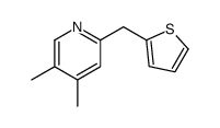 4,5-dimethyl-2-(thiophen-2-ylmethyl)pyridine Structure