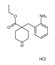 4-(2-Amino-benzyl)-piperidine-4-carboxylic acid ethyl ester hydrochloride Structure