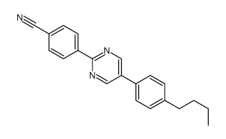 4-[5-(4-butylphenyl)pyrimidin-2-yl]benzonitrile Structure