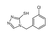 4-[(3-chlorophenyl)methyl]-1H-1,2,4-triazole-5-thione结构式