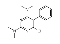 6-chloro-2-N,2-N,4-N,4-N-tetramethyl-5-phenylpyrimidine-2,4-diamine结构式