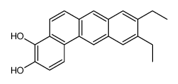 9,10-Diethylbenz(a)anthracene-3,4-diol structure