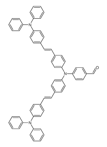 4-(bis-(4-(4-diphenylaminostyryl)phenyl)-amino)benzaldehyde Structure