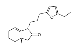 1-[3-(5-ethyl-furan-2-yl)-propyl]-3a-methyl-1,3,4,4a,5,6-hexahydroindol-2-one结构式