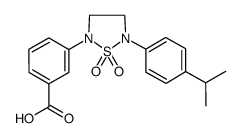 3-[5-(4-isopropyl-phenyl)-1,1-dioxo-1L6-[1,2,5]thiadiazolidin-2-yl]-benzoic acid结构式