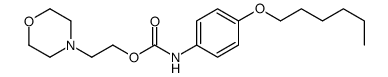 2-morpholin-4-ylethyl N-(4-hexoxyphenyl)carbamate Structure