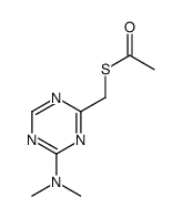 S-[[4-(dimethylamino)-1,3,5-triazin-2-yl]methyl] ethanethioate结构式