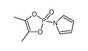 4,5-dimethyl-2-pyrrol-1-yl-1,3,2λ5-dioxaphosphole 2-oxide Structure