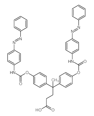 Benzenebutanoic acid, g-methyl-4-[[[[4-(phenylazo)phenyl]amino]carbonyl]oxy]-g-[4-[[[[4-(phenylazo)phenyl]amino]carbonyl]oxy]phenyl]-(9CI)结构式