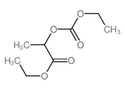 Propanoic acid,2-[(ethoxycarbonyl)oxy]-, ethyl ester structure
