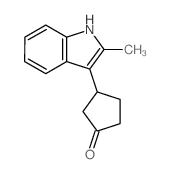 Cyclopentanone,3-(2-methyl-1H-indol-3-yl)-结构式