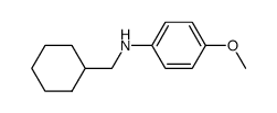 N-(cyclohexylmethyl)-4-methoxybenzenamine结构式