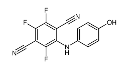 2,3,5-trifluoro-6-(4-hydroxyanilino)benzene-1,4-dicarbonitrile结构式