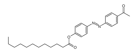 [4-[(4-acetylphenyl)diazenyl]phenyl] dodecanoate Structure