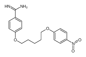 4-[5-(4-nitrophenoxy)pentoxy]benzenecarboximidamide Structure