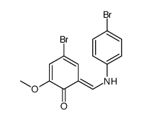 4-bromo-6-[(4-bromoanilino)methylidene]-2-methoxycyclohexa-2,4-dien-1-one结构式