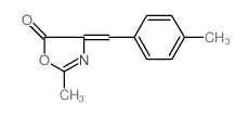 5(4H)-OXAZOLONE, 2-METHYL-4-[(4-METHYLPHENYL)METHYLENE]-结构式