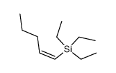 cis-1-triethylsilyl-1-pentene Structure