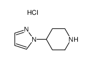 4-(1H-pyrazol-1-yl)piperidine hydrochloride Structure