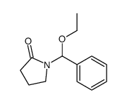 1-[ethoxy(phenyl)methyl]pyrrolidin-2-one Structure