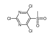 2,4,6-trichloro-5-methylsulfonylpyrimidine结构式