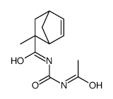 N-(acetylcarbamoyl)-5-methylbicyclo[2.2.1]hept-2-ene-5-carboxamide Structure