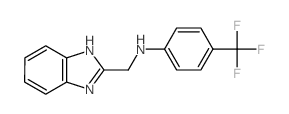 N-(1H-benzoimidazol-2-ylmethyl)-4-(trifluoromethyl)aniline Structure